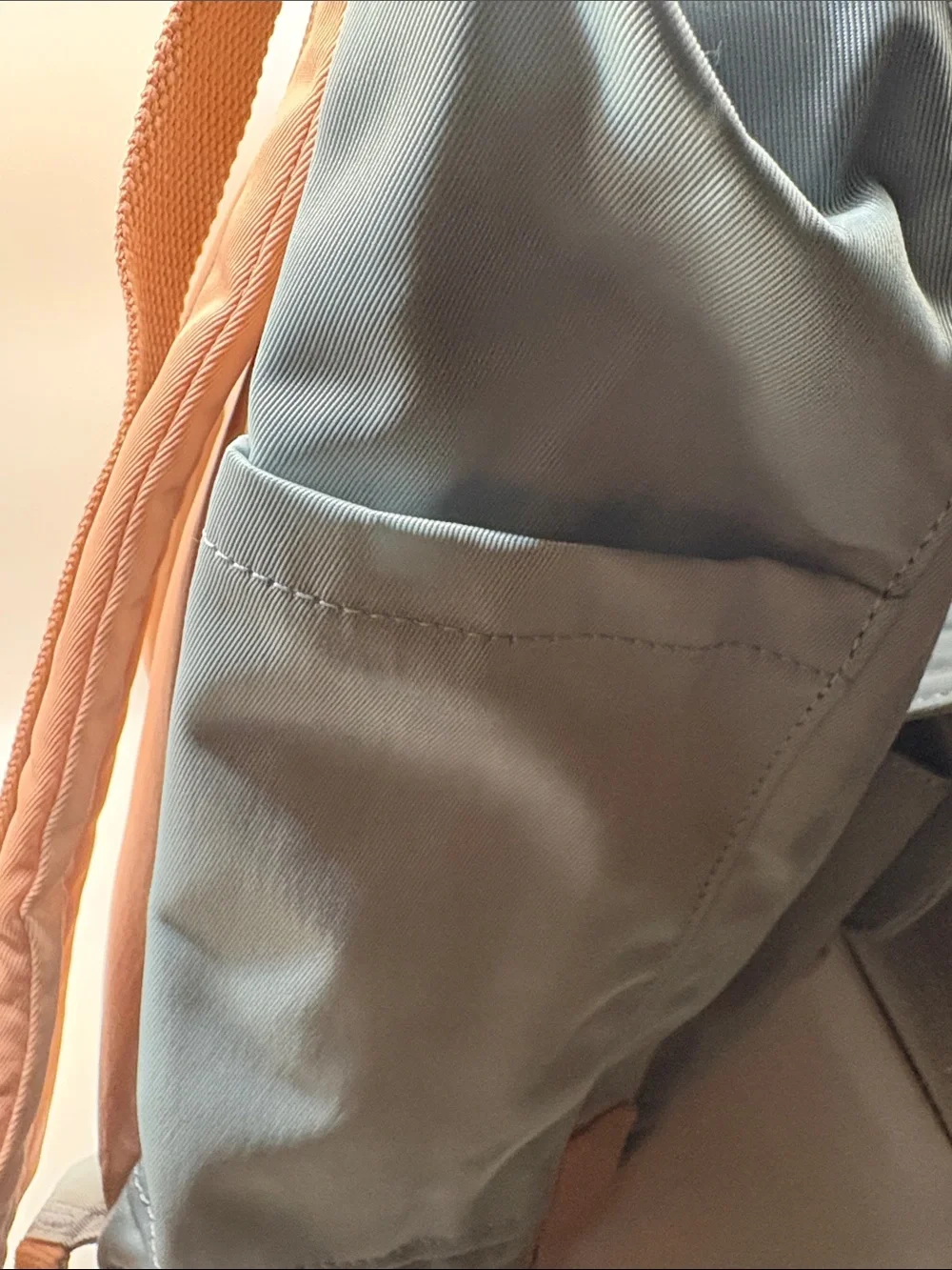Himawari Women's Two-Tone Light Blue & Tan Backpack